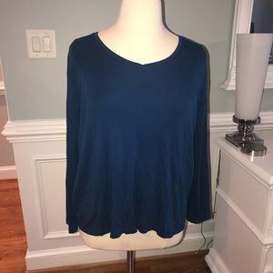 Talbots 3x 100% cotton shirt blue